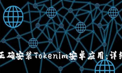 如何正确安装Tokenim安卓应用：详细指南