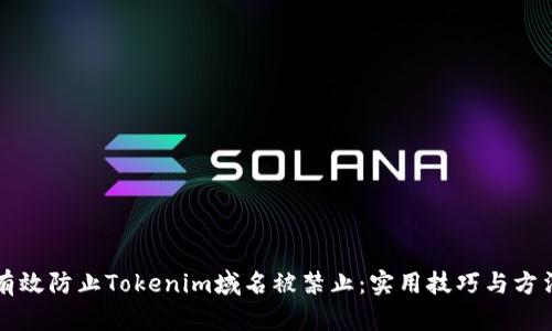 如何有效防止Tokenim域名被禁止：实用技巧与方法指南