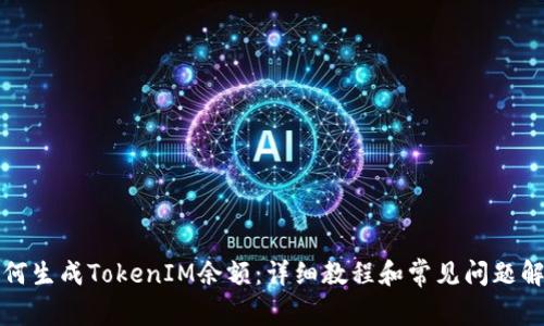 如何生成TokenIM余额：详细教程和常见问题解答