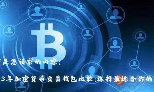 以下是您请求的内容： 

2023年加密货币交易钱包比较：选择最适合你的钱包