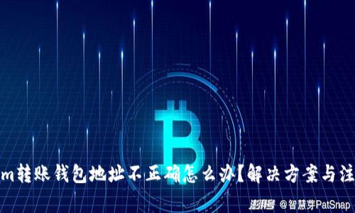Tokenim转账钱包地址不正确怎么办？解决方案与注意事项