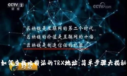 如何查找比特派的TRX地址：简单步骤大揭秘