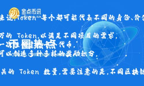 创建的 Token 数量取决于具体的需求和用途。一般来说，Token 每个都可能代表不同的身份、价值或特性。以下是一些常见的用法：

1. **加密货币**：在区块链技术中，可以创建成千上万的 Token，以满足不同项目的需求。
2. **游戏代币**：游戏开发商可以根据游戏的设计，一次性创建数千个代币。
3. **奖励积分**：很多企业根据自己的营销策略，也可以创造多种多样的奖励积分。

如果你有特定的项目或平台，可以根据其规章制定相关的 Token 数量。需要注意的是，不同区块链平台对 Token 的创建和管理有不同的规定和限制。