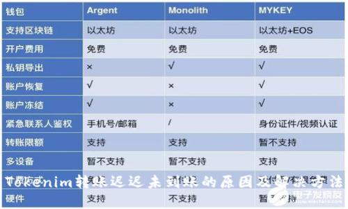 Tokenim转账迟迟未到账的原因及解决方法