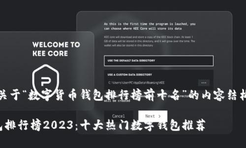 好的，下面是关于“数字货币钱包排行榜前十名”的内容结构和相关信息。

数字货币钱包排行榜2023：十大热门数字钱包推荐